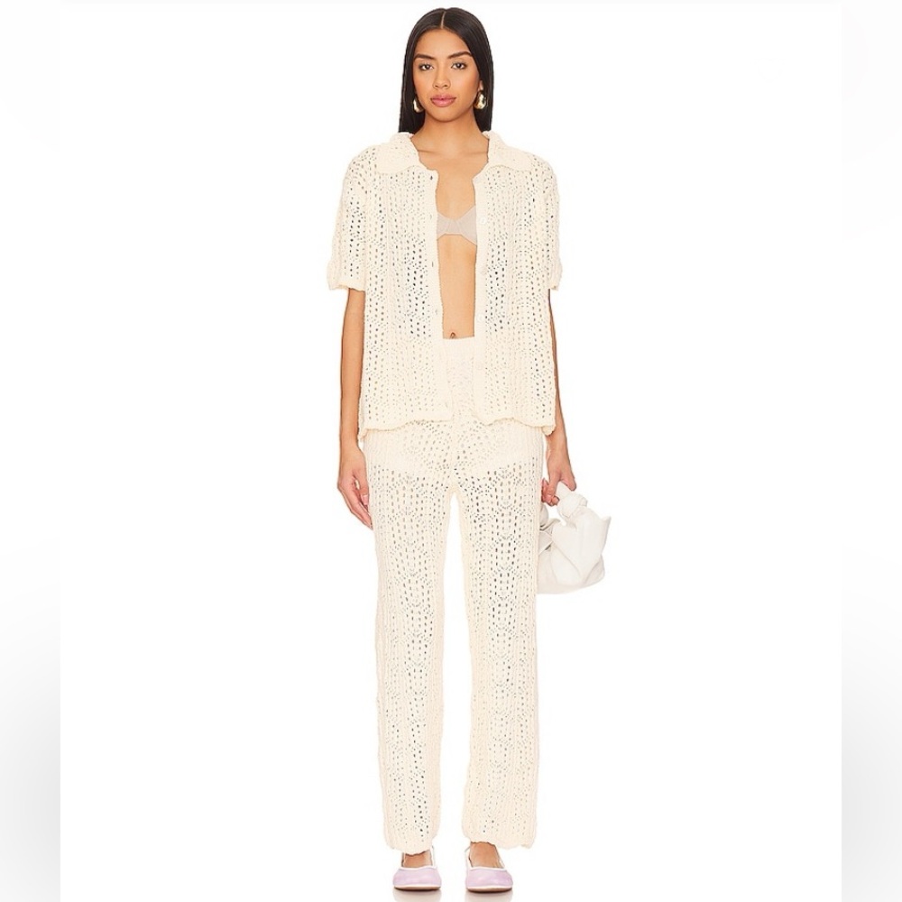 Line & Dot Taupe Crochet Set